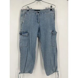 Women’s Theory Cargo Crop Jeans  Blue Size 10